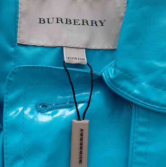 Blue Burberry rain coat - Picture 3 of 5